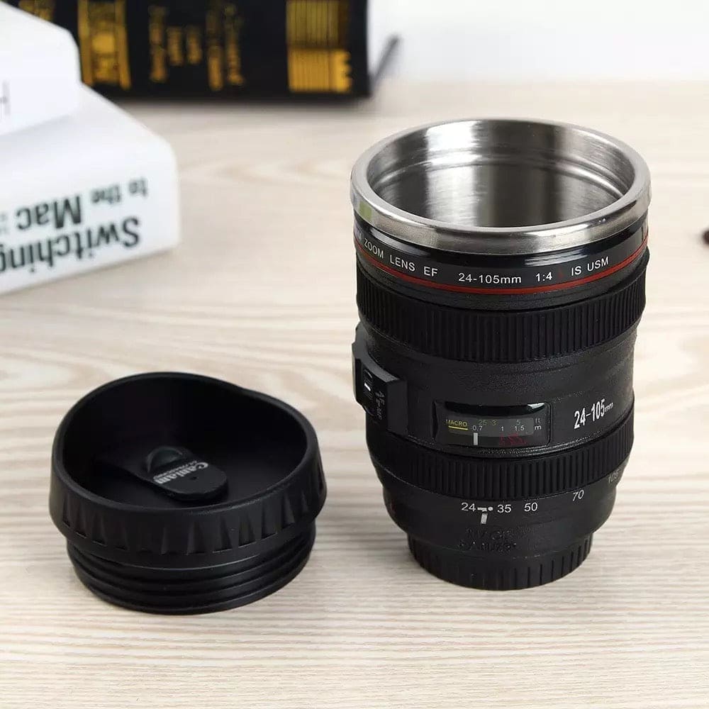 Creative 400ml Stainless Steel Liner Camera Lens Mug, Coffee Tea Cup Mug With Lid, Novelty Gifts Thermocup Thermo Mug, SLR Camera Coffee Mug,  Stainless Steel Vacuum Flasks Thermal Insulation Cup Creative 400ml Stainless Steel Liner Camera Lens Mug, Coffee Tea Cup Mug With Lid, Novelty Gifts Thermocup Thermo Mug, SLR Camera Coffee Mug,  Stainless Steel Vacuum Flasks Thermal Insulation Cup